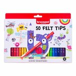 Bruynzeel Viltstiften 50 Kleuren