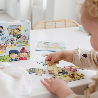 Fien en Teun 4in1 Puzzel 4-16 Stukjes