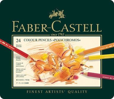 Faber Castell FC-110024 Kleurpotlood Polychromos Etui &agrave; 24 Stuks