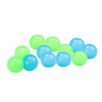 Toi-Toys Glow Throw Glow In The Dark Ballen 12 Stuks