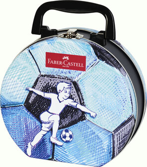 Faber Castell FC-155538 Viltstift Faber-Castell Connector Koffer &quot;voetbal&quot; 33 Stuks