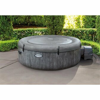 Intex 28440 PureSpa Greywood De Luxe Bubble Massage Jaccuzi 4-persoons Set