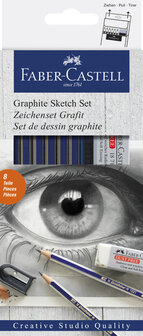 Faber Castell FC-114000 Grafietset Faber-Castell Goldfaber 8-delig