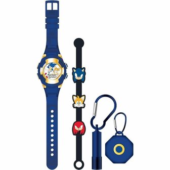 Accutime Sonic Horloge Cadeau Set Blauw/Geel