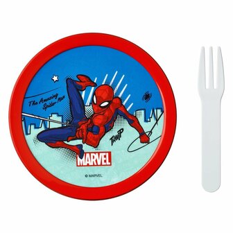 Mepal Campus Fruitbox Spiderman 300 ml Rood/Blauw