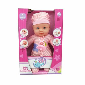 Mother Love Zachte Babypop met Geluid 31 cm