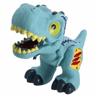 Dinobase Dino + Licht en Geluid Blauw