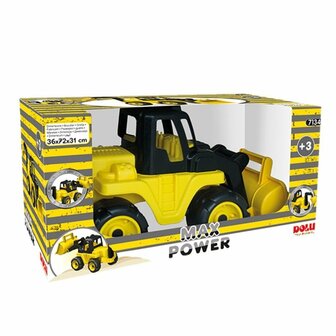 Dolu Max Power Bulldozer Loopauto 36x72x31 cm Geel/Zwart