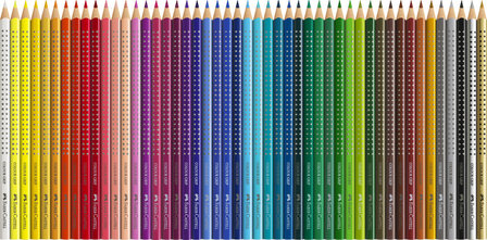 Faber Castell FC-112449 Kleurpotlood FC Grip 48 Stuks 2 Rijen Van 24 Stuks Kartonetui