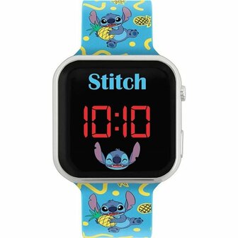 Disney Stitch LED Horloge Blauw