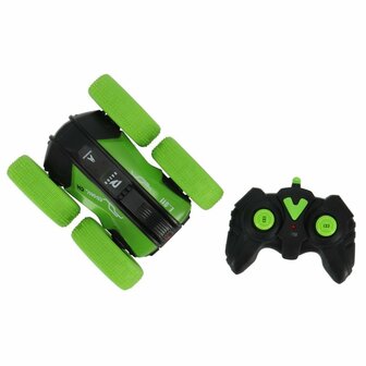 Rapid Wheels RC Flipover Auto Groen + Licht