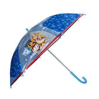 Paw Patrol Paraplu Transparant/Blauw