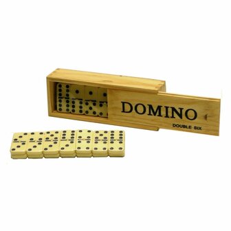 Domino in Houten Kistje