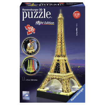 Ravensburger 3D Puzzel Eiffeltoren Night Edition 216 stukjes