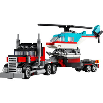 Lego Creator 31146 3in1 Flatbed Truck With Helicopter