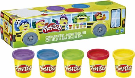 Play-Doh Back to School 5 pack Boetseerklei