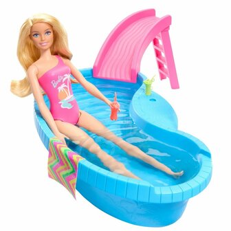 Barbie Zwembad met Pop