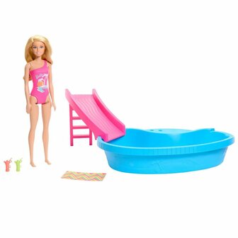 Barbie Zwembad met Pop