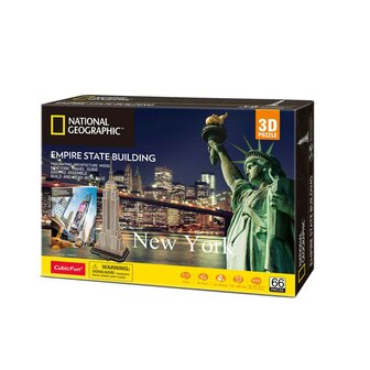 Cubic Fun National Geographic 3D Puzzel The Empire State Building 66 Stukjes