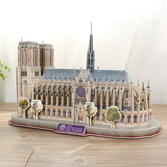 Cubic Fun National Geographic 3D Puzzel Notre-Dame Parijs 128 Stukjes