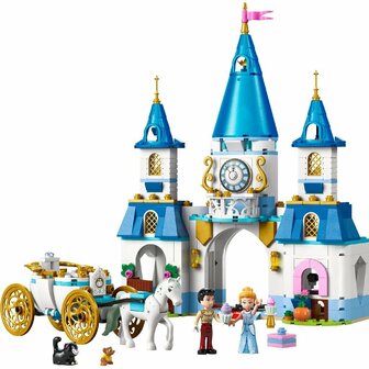 Lego Disney Princess 43275 Assepoesters Kasteel en Paardenkoets