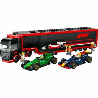 Lego City 60445 F1 Truck met RB20 en AMR24 F1 Auto&#039;s