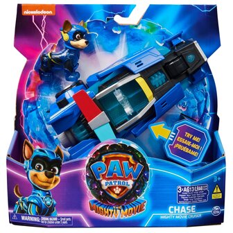 Paw Patrol Mighty Movie Politiewagen met Chase + Licht en Geluid