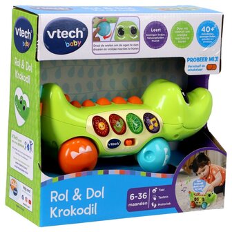 VTech Baby Rol &amp; Dol Krokodil + Licht en Geluid