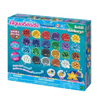 Aquabeads Navulling Glans Parels Pakket 2000 Stuks