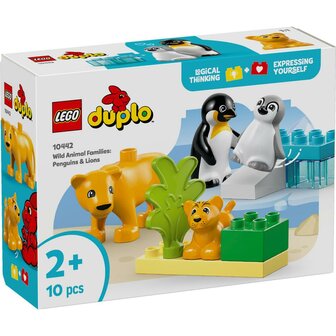 Lego Duplo 10442 Families van Wilde Dieren Pingu&iuml;ns en Leeuwen