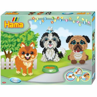 Hama Strijkkralen Set Honden 4000 Stuks