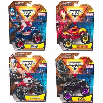 Monster Jam Marvel Truck 1:64 Assorti