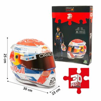 3D Puzzel Formule 1 Helm Max Verstappen 55 Stukjes