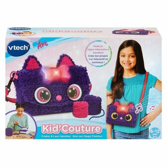 VTech Kid&#039;Couture Cat Cre&euml;er &amp; Leer Handtas + Licht en Geluid Paars/Roze