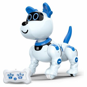 Gear2Play Robo Raff Interactieve Puppy + Licht en Geluid Wit/Blauw