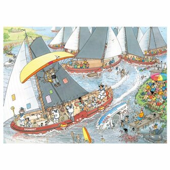 Jumbo Jan Van Haasteren Puzzel Hollandse Tradities 2x 1000 Stukjes + Poster