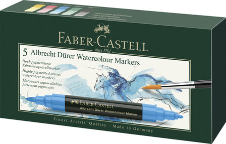 Faber Castell 5 Aquarel Markers Albrecht D&uuml;rer 5 Sets