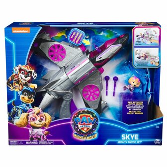 Paw Patrol The Mighty Movie Skyes Transformerende Vliegtuig + Licht en Geluid