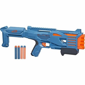 Nerf Elite 2.0 Tetrad Blaster + 4 Darts