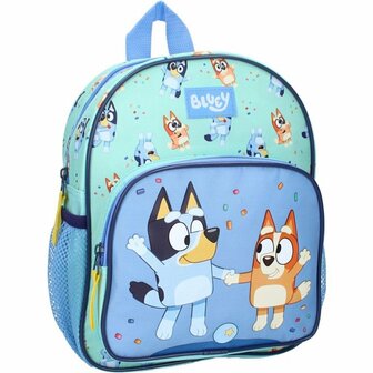 Bluey Rugzak Best Friends Fun 29x23x10 cm Blauw