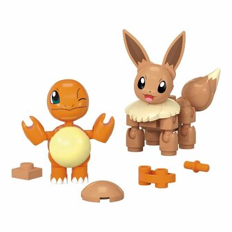 Mega Pok&eacute;mon Charmander en Eevee