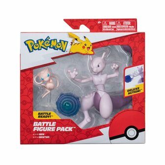 Pok&eacute;mon Battle Figuren Mew en Mewtwo