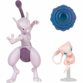 Pok&eacute;mon Battle Figuren Mew en Mewtwo