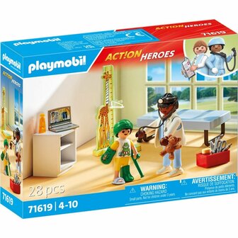 Playmobil 71619 Action Heroes Kinderarts met Teddybeer