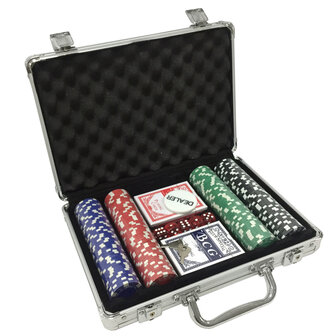 Poker Set in Aluminium Koffer