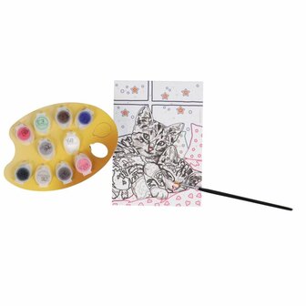 Ravensburger CreArt Schilderen op Nummer Slapende Poezen Glitter