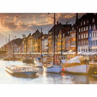 Ravensburger Puzzel Zonsondergang Kopenhagen 500 Stukjes