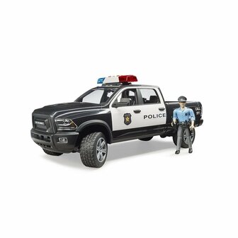 Bruder 02505 RAM 2500 Politie Pick-Up met Politieagent + Licht en Geluid