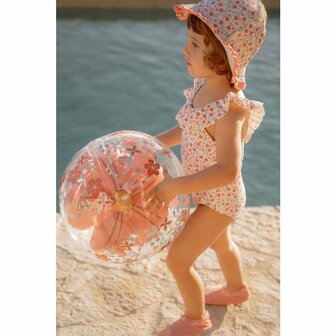 Little Dutch Pink Flowers 3D Strandbal 35 cm Roze