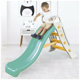 Dolu Big Waterglijbaan 145x166x78 cm Wit/Groen